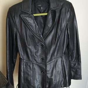 Avanti Black Leather Women's Jacket